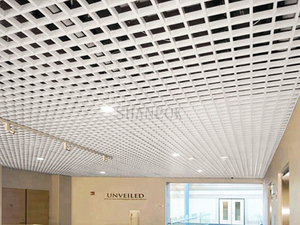 Aluminum Baffle False Ceiling Design Grille Ceiling