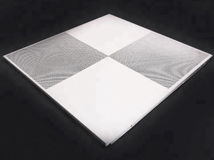 Perforated aluminium ceiling tile