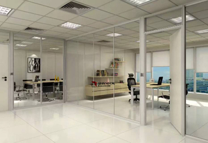 SHANEOK Glass office partition wall with Tempered or Fireproof glass