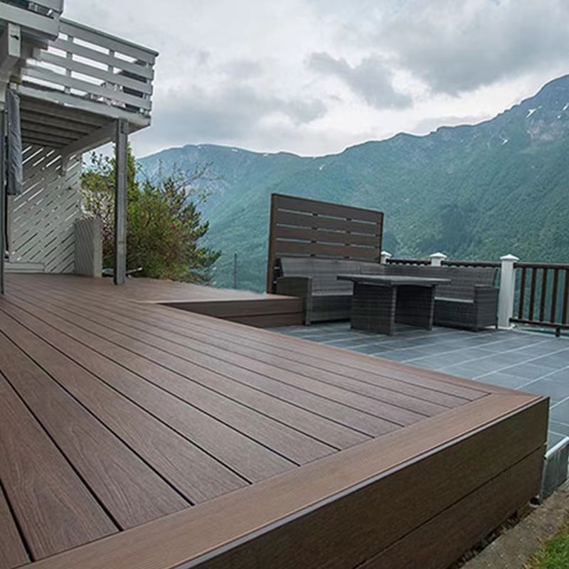 Factory Price Wood Plastic Composite Decking System WPC Flooring Terrace Plank