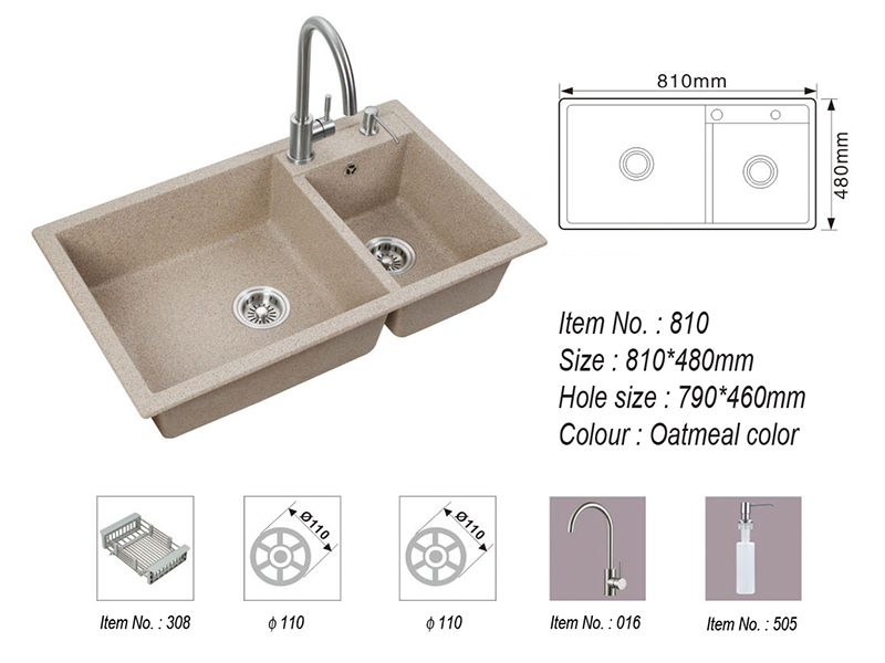 Handmade Double/Single Bowl Kitchen Sink Washing/Wash