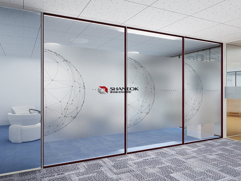 SHANEOK Glass office partition wall with Tempered or Fireproof glass
