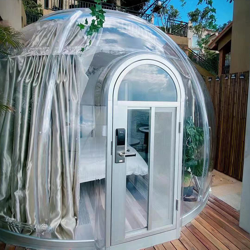 Low Dome House Price Customized Prefab Dome Style House Panoramic Transparent Star Room for Hotel/Garden/Restaurant Star Vacancy